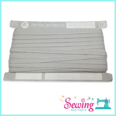 ZIGZAG TAPE 1CM-GREY YY (PER YARD) - NCC/4702010010